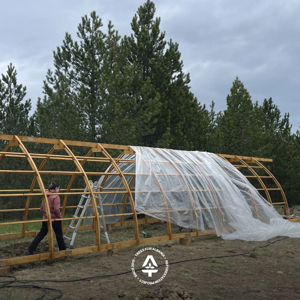 Applying wood protection against moisture and insects