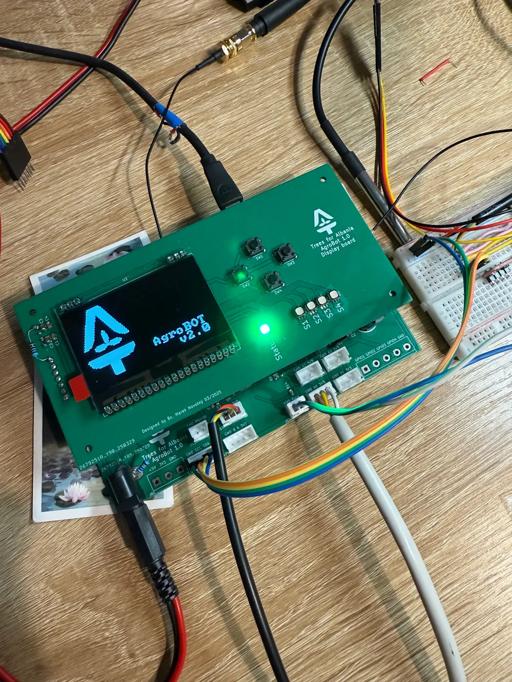 AgroBOT custom PCBs assembled