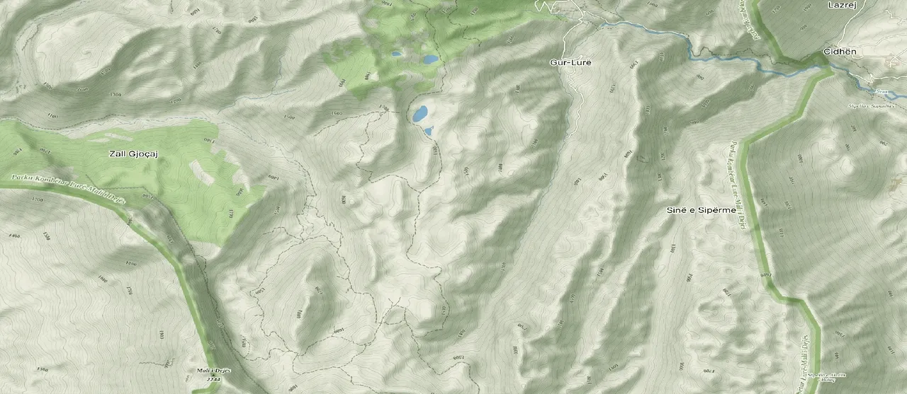 Large forest fire in Lurë National Park