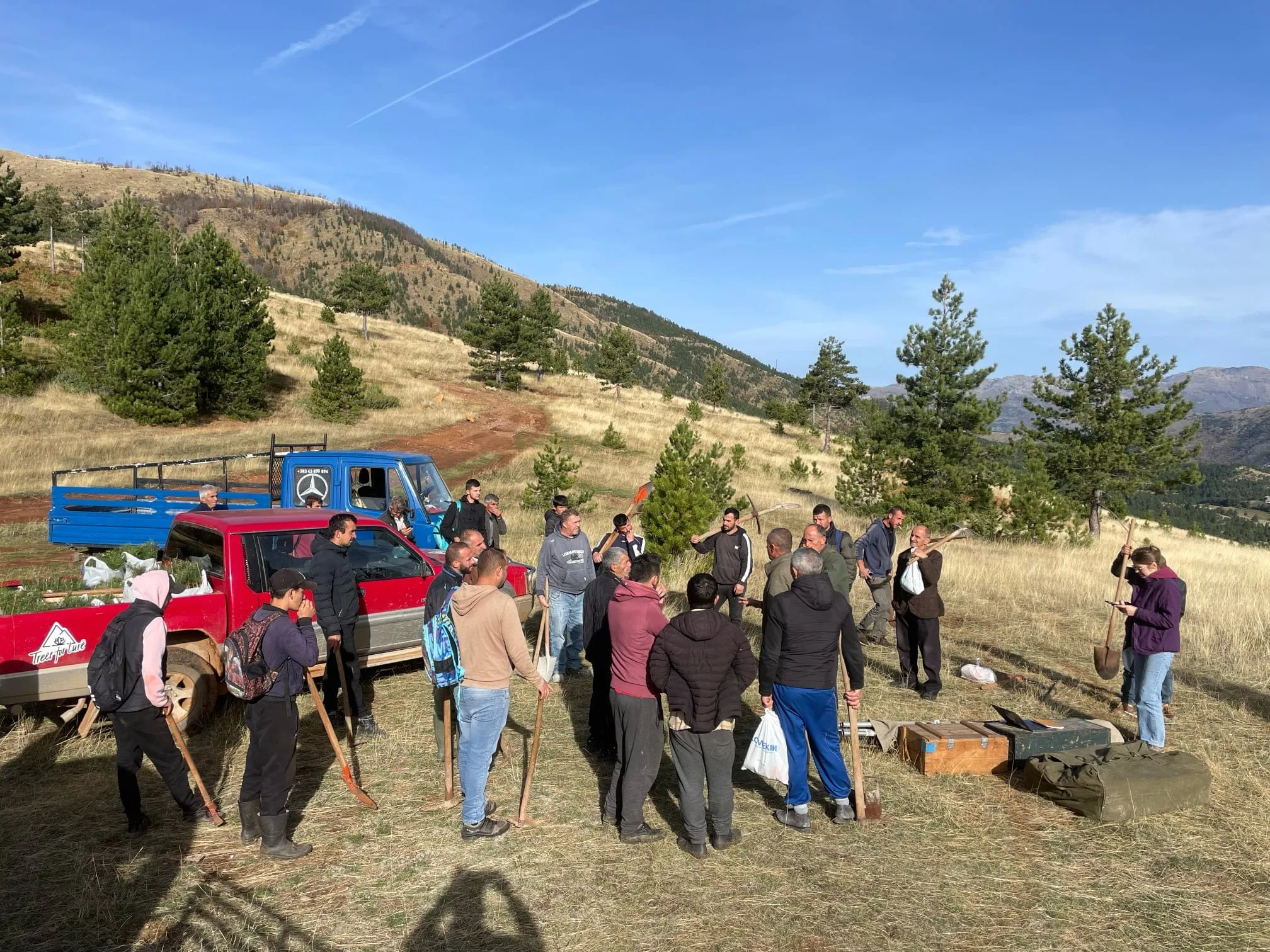 2023: Fushë-Lurë local team ready to start the second day of digging