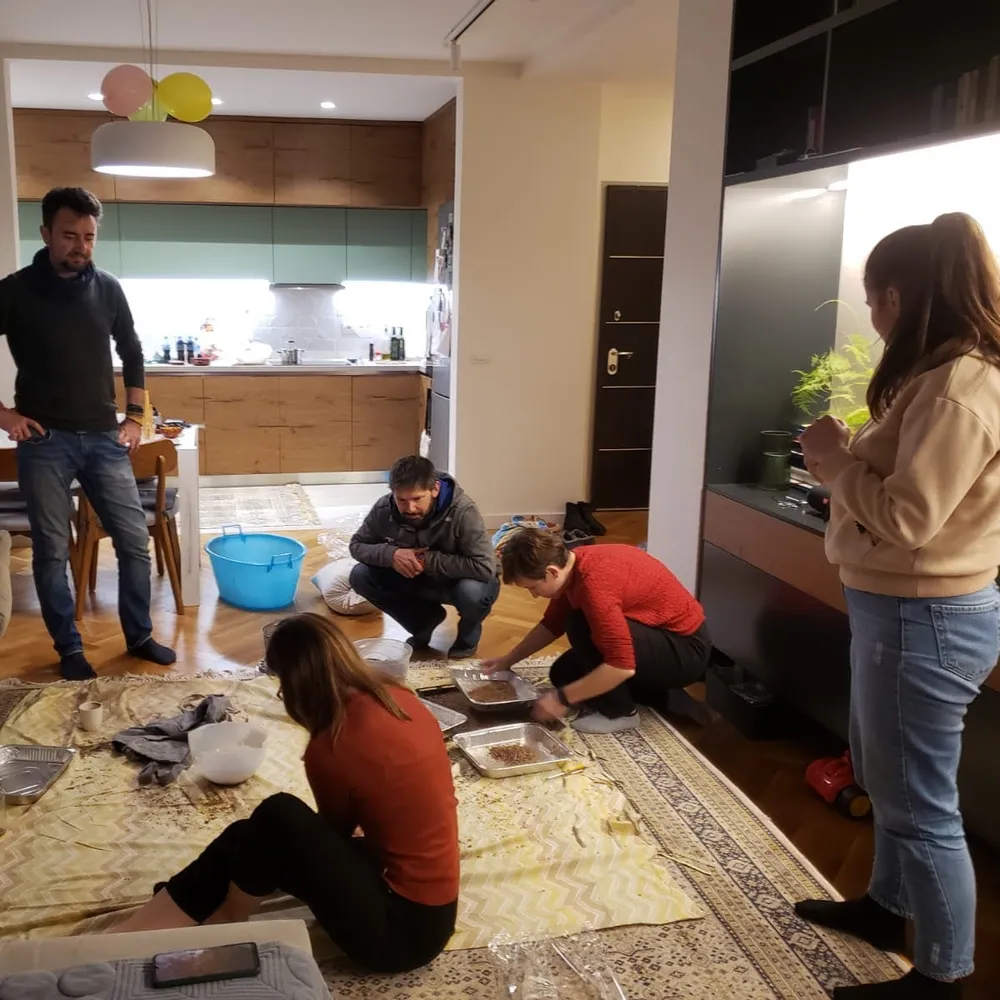 Trees for Lurë team cleaning