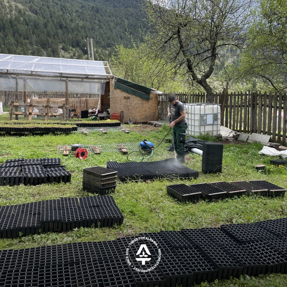 Cleaning and disinfecting BCC HIKO V120SS for seed planting