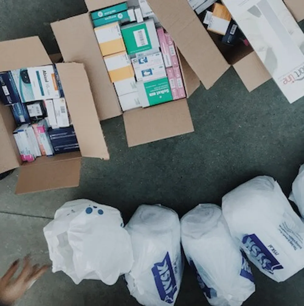 Medicine for Thumane, from staff at Porsche Albania